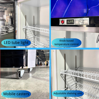 Refrigerador Exhibidor de Una Temperatura con Puerta de Vidrio y Pantalla Digital, Enfriador Comercial de Bebidas para Uso en Tiendas