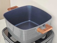 Ensemble de casseroles à induction, ustensiles de cuisine modernes multicouches, 15 pièces, en alliage d'aluminium antiadhésif