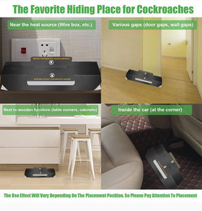 घर की रसोई, बाथरूम और गैरेज के लिए कीट पेशेवरों द्वारा उपयोग किए जाने वाले गोंद के साथ 10 pk कॉकरोच हत्यारा जाल जाल जाल - Product Image 6