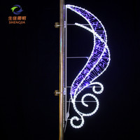 Luces Decorativas LED 2D para Exteriores, IP65, de Plástico/PVC, para Navidad, Halloween, Calle, 2700K, Blanco Cálido, CRI 90, 1.5m de Longitud
