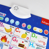 Meilleure Vente Affiche Murale Électronique Sonore Interactive pour Apprentissage des Langues en Classe, Abécédaire pour Enfants et Tout-Petits