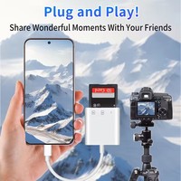 Hub Type C 3 en 1 avec lecteur de carte mémoire SD TF, adaptateurs de cartes SIM, convertisseur USB C OTG pour MacBook, ordinateur portable Samsung, Xiaomi