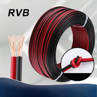 China Manufactured PVC Insulated Copper Stranded Cable Wire BVR RVV RVB Copper 1.5/2.5mm 2 Core Electrical Power Cable