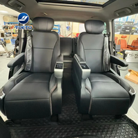 Kit de Siège d'Aviation de Luxe, Siège de Capitaine Rotatif à 360°, Repose-Pieds Électrique avec Massage pour Toyota Highlander