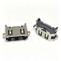 Connecteur femelle HD 19 broches, SMT, hauteur 1,98 mm, longueur 10,9 mm, connecteur haute définition