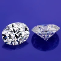Pierre de Moissanite Ovale Couleur D Clarté VVS1 pour Bijoux Hip Hop et Colliers de Moissanite, Bijoux Fins