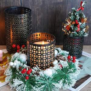 Suministro directo de fábrica, candelabro de linterna para decoración del hogar y Hotel, tarros de velas para venta de exportación - Product Image 3