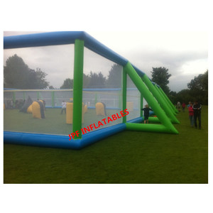 Balancín inflable <span class=keywords><strong>de</strong></span> Paintball para jugar, arena hinchable para jugar, tiro con arco, campo <span class=keywords><strong>de</strong></span> paintball personalizado - Product Image 1