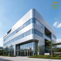Panneaux composites en aluminium Alucobond gris argenté 4 mm ACP/ACM pour la façade du bâtiment de bureaux dans le parc technologique