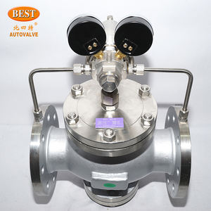 YQ43 Acero al carbono WCB 304 Acero inoxidable <span class=keywords><strong>Gas</strong></span> DN50 DN65 DN80 Válvula de control Brida 200X ANSI Válvula reductora de alta presión - Product Image 5