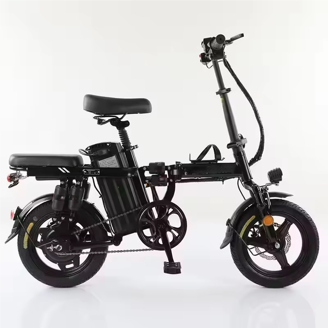 Electric Bicycle with 48V 500W Brushless Rear Hub Motor Lithium Battery Foldable Design up to 25 km/h