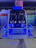 Simulateur de vol Airbus 9D VR 2 places pour usage commercial intérieur/extérieur, équipement d'amusement, commande robotisée, réalité visuelle PC CE