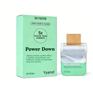 OEM/ODM Tiras Orales de Melatonina Veganas Sin Azúcar para Adultos, Suplemento Dietético para Ayudar a Dormir Profundamente y Reducir el Ruido Mental - Product Image 1