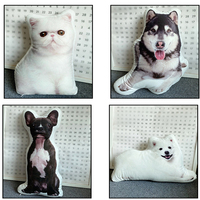 Oreiller en peluche animal, coussin décoratif, pour la maison, impression 3D, bon marché, promotion, 1 pièce