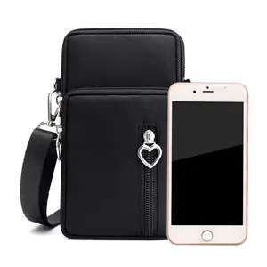 패션 휴대 전화 작은 Crossbody 가방 어깨 포켓 지갑 파우치 휴대 전화 가방 케이스 목 스트랩 전화 가방