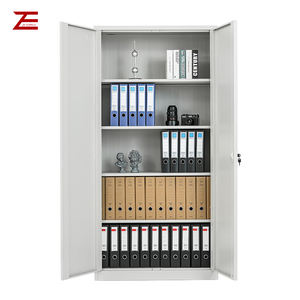 Armoire de <span class=keywords><strong>rangement</strong></span> de <span class=keywords><strong>bureau</strong></span> personnalisée en métal avec 2 portes armoire en acier classeur en métal avec 4 étagères - Product Image 4