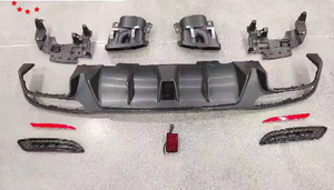Fibre <span class=keywords><strong>de</strong></span> carbone 15-19 w166 Gle63 mise à niveau vers le diffuseur arrière Style B Kit <span class=keywords><strong>de</strong></span> carrosserie d'embout d'échappement pièces Restyle classe <span class=keywords><strong>Gle</strong></span> X166 - Product Image 2