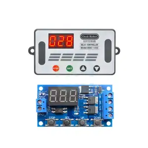 Controlador de retardo Digital LED MOS Dual, DDC-432, temporizador de ciclo, temporizador, temporizador, módulo de Control de temporizador, CC de 12V y 24V