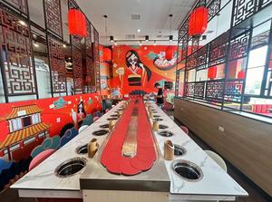 Individuelle Größe rotierender Hotpot BBQ Buffet Sushi Förderbandsystem - Product Image 5