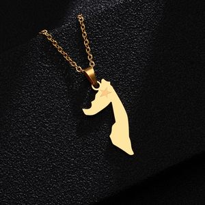Pays carte collier pendentif pour femmes hommes colliers somalie nigéria irlande irak drapeau National couple bijoux cadeaux - Product Image 2