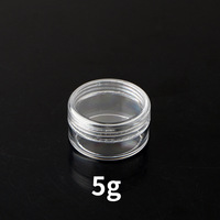 Pot vide transparent personnalisé 3G 5G avec carte suspendue pour échantillon cosmétique de marque privée, pour beurre corporel, beurre de karité, huile de Tamanu, baume de coco