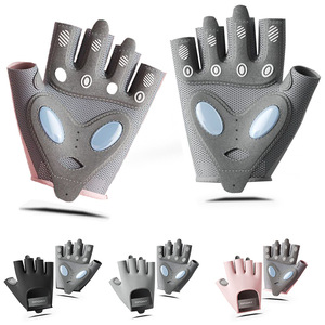 Guantes Deportivos de Medio Dedo para Verano, para Hombre y Mujer, de Seda de Hielo, con Protección Solar, Silicona Líquida, Absorción de Impactos, para Saltar la Cuerda y Gimnasio - Product Image 4