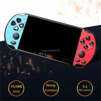 Console de jeux vidéo portable X7 Plus, écran HD de 5,1 pouces, mémoire de 8 Go, plus de 1000 jeux, manette de jeu 8 bits, prise en charge de la sortie TV HD, boîte X7 Plus