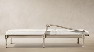 Custom Cast Aluminum Outdoor Chaise Lounge, Adjustable Reclining Pool Lounge Chair with Waterproof <b>Cushion</b> for Patio Garden - Product Image 5