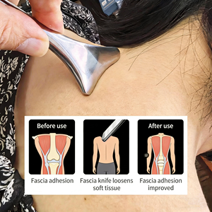 Masseur facial, bâton de réflexologie des fascias, acier inoxydable 304, stylo de méridien, point d'acupuncture, bâton de gua sha pour le visage, les yeux et les oreilles - Product Image 4