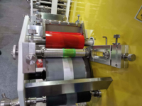Rouleau d'étiquettes de ruban en taffetas de nylon JR-1521 automatique 3 couleurs Machine d'impression flexo Imprimante flexo pour étiquette de soin de lavage de vêtement