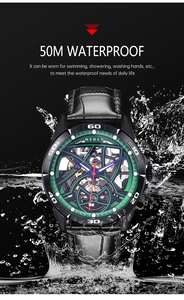 Sáng Tourbillon Đồng Hồ Cơ Khí Nhà Máy Biểu Tượng Tùy Chỉnh Chính Hãng Dây Đeo Da Không Thấm Nước Tự Động Đồng Hồ Cơ Khí - Product Image 4