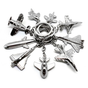 Oneway Wholesale Fashion 3D Mini Craft Travel Gift Metal Aircraft <b>Key</b> Chain <b>Custom</b> 3D Airplane Keychains - Product Image 1