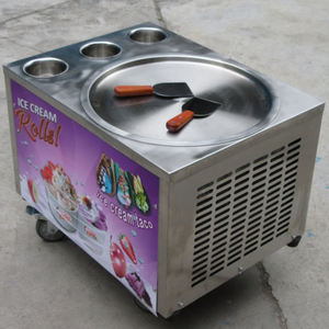 Máquina de Helados Kolice ETL de 45 cm, Mini Máquina de Helados de Mesa con 3 Tanques para <span class=keywords><strong>Tacos</strong></span> Enrollados y Helados Batidos - Product Image 6