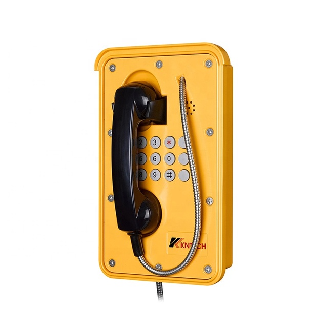 Iphone IP66 Vandal Proof SIP Heavy Duty Telephone Ip Phone Telephone Tecnologia Wireless Voip Desk Phone for 50 Dollars 3.4 KG