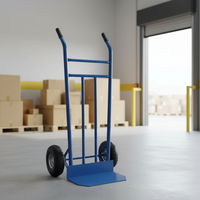 Chariot à main robuste en acier de 600 lb avec cadre fermé, conception réglable, option OEM, garantie 1 an pour les outils