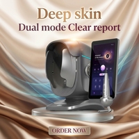 Analyseur de peau IA avec écran tactile 7 pouces, scanner facial, caméra 36MP, prise en charge multilingue, type de peau, utilisation domestique