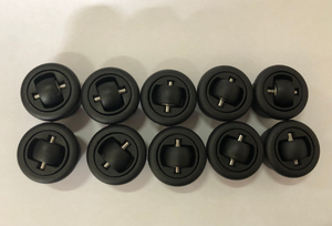 Roulettes pivotantes universelles cachées à rotation libre à 360 degrés, roues de base de meubles de table à glissière, silencieuses avec roulements - Product Image 3