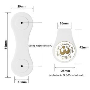 Functional Kitchen Bathroom Use Golf Bag Customized Silicone Rubber Foldable Custom <b>Magnetic</b> Golf Hat Clip <b>Ball</b> Marker - Product Image 4