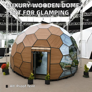 Cornice in lega di alluminio da esterno vera parete di vetro 7m/8m alta località geodetica Design campeggio cupola <span class=keywords><strong>tenda</strong></span> casa minimo 20m commercio - Product Image 5