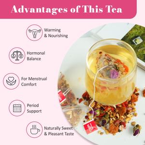 Té de Hierbas Personalizado de Marca Privada Chinaherbs, Té para el Período, 8g*10 Bolsitas, Té Saludable para el Ciclo Femenino, Equilibrio Hormonal, Bolsitas de Té para el Útero - Product Image 3