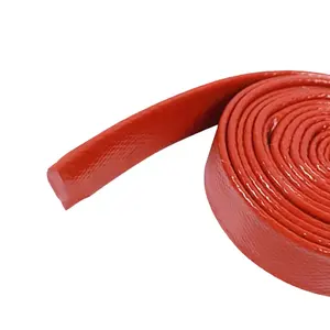 Silicone rubber coated Customized New Brand Fiber Glass Braided Sleeve Expandable Fiberglass Sleeving