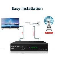 Récepteur numérique terrestre H265 DVB-T2 U-005 Boîtier TV DVB-T2 Récepteur satellite numérique terrestre RF coaxial HDMI Scart pour l'Espagne