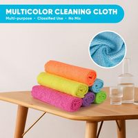 Paños de Limpieza de Microfibra, Altamente Absorbentes, Sin Pelusas, Reutilizables para el Hogar, Cocina y Cuidado del Automóvil, 16x16 Pulgadas
