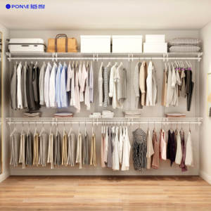 ราวแขวนเสื้อผ้าโลหะสำห<span class=keywords><strong>รับ</strong></span>งานอุตสาหกรรม พร้อมชั้นวางปรับระดับได้ เหมาะสำห<span class=keywords><strong>รับ</strong></span>ห้องครัว ห้องทำงาน จัดระเบียบ <span class=keywords><strong>รับ</strong></span><span class=keywords><strong>สั่ง</strong></span>ซื้อจำนวนมาก - Product Image 1
