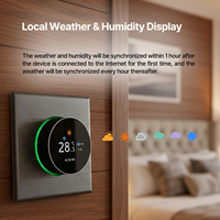 220V 24V Termostato Programable Habitación Digital Fan Coil HVAC WIFI Termostato inteligente