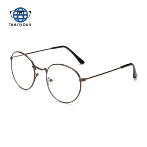 Teenyounオーバルメタル老眼鏡クリアレンズアイウェア処方0〜4.0男性女性老眼光学眼鏡