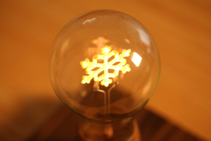 Promotional New Item LED Floating <b>Light</b> Bulb Snowflake Magnetic Levitation ABS Material Minimalist Style Bedroom Middle - Product Image 5