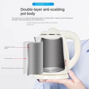 Double Layer Stainless Steel 1.2L 800W Class a Energy Efficient Cordless Portable Anti-Scalding Electric <b>Kettle</b> 5 Year Warranty - Product Image 1