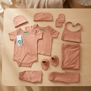 Puresun - Conjunto de 4 Piezas de Ropa para Bebé Recién Nacido, Diseño Personalizado Gratuito, Correa de Diseño Personalizado, 100% Algodón, Sólido, Transpirable, Bonito - Product Image 1
