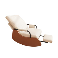 Fauteuil à bascule de luxe pour salon, chaise longue pour adultes, chaise de loisirs pour balcon, canapé pliant pour la sieste, fauteuil à bascule relaxant